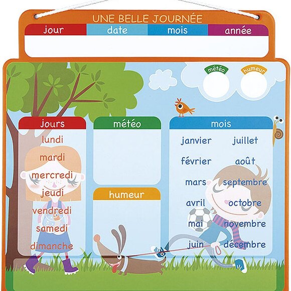 Agenda Magnetique Une Belle Journee - En Bois New Sealed For Age 3+ - Picture 4 of 16